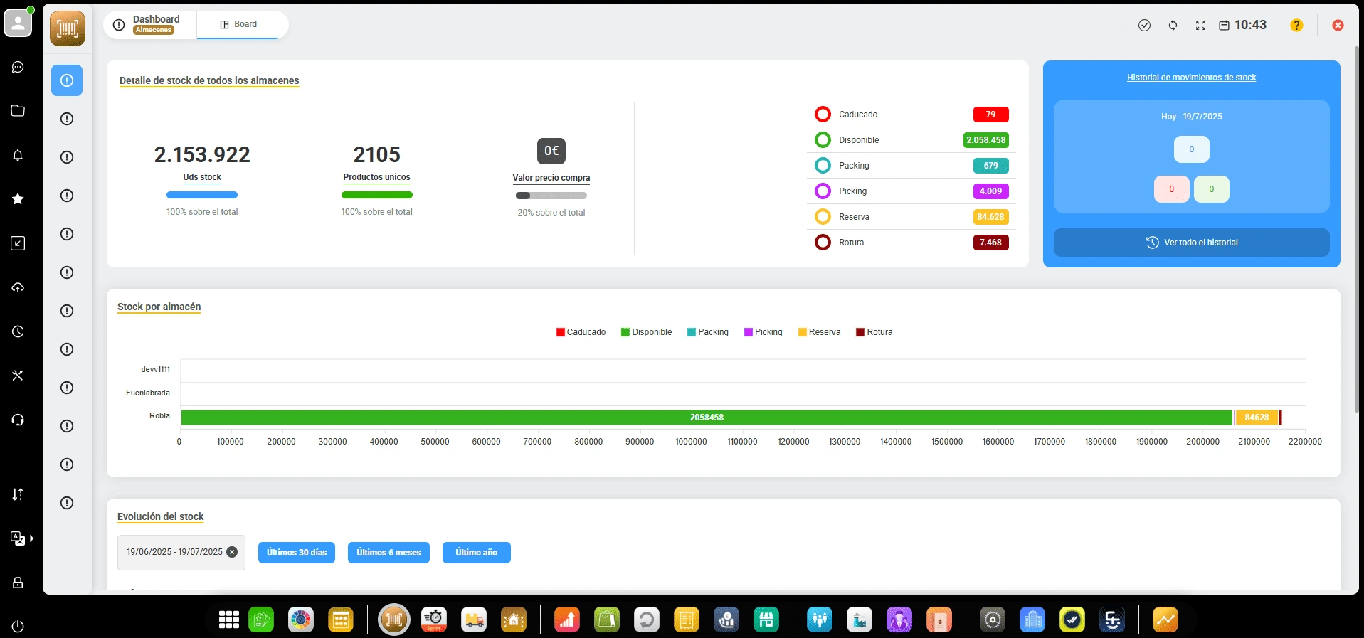 Gestión de Almacén en Leberp